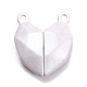 Colgantes divididos en forma de corazón de aleación pintados con aerosol(PALLOY-B007-01B)-1