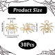 30Pcs Alloy Jewelry Acrylic Pendants(FIND-SC0006-90)-2