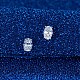 Clous d'oreilles en argent sterling plaqué rhodium 925 avec micro pavé de zircone cubique pour femme(EJEW-P231-02P)-3