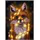 DIY 5D Animals Fox Pattern Canvas Diamond Painting Kits(DIY-C021-11)-1