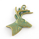 Christmas Reindeer/Stag Zinc Alloy Big Pendants(PALLOY-R065-080-FF)-1