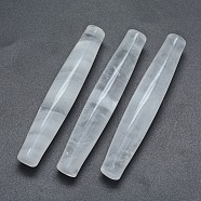 Natural Quartz Crystal Beads, Rock Crystal Beads, No Hole/Undrilled, Rice, 73.5~74.5x13~13.5mm(X-G-P393-O07)