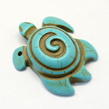 Synthetic Turquoise Pendants(X-TURQ-S283-22)-2