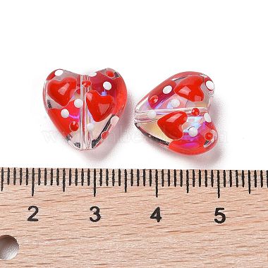 Valentine's Day Handmade Glass Enamel Beads Strands(LAMP-K037-09H)-3