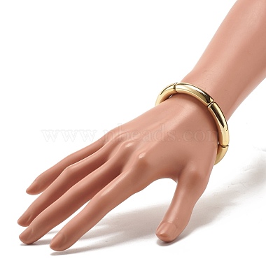 Chunky Acrylic Curved Tube Beaded Stretch Bracelet for Women(X-BJEW-JB07628)-3
