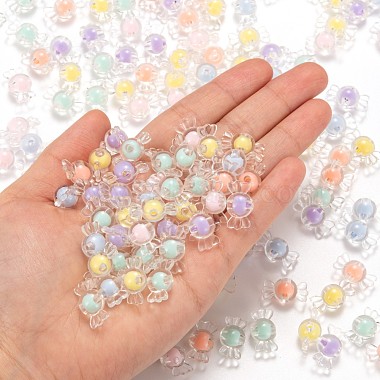 300Pcs 6 Colors Transparent Acrylic Beads(TACR-LS0001-06)-5