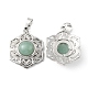 pendentifs naturels aventurine verte(G-P498-02P-03)-2