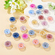 60Pcs Acrylic & Rhinestone Bead Caps(MACR-TA0002-78)-5