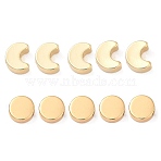 10Pcs 2 Styles Moon Phase Theme Brass Beads Set, Half Moon and Full Moon, Cadmium Free & Lead Free, Long-Lasting Plated, Real 18K Gold Plated, 5.4~6x6~6.9x3mm, Hole: 1~1.2mm, 5pcs/style(KK-TZ0001-02)