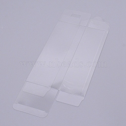 Transparent Plastic PET Box Gift Packaging, Rectangle, Clear, 17.5x6.5x5cm(CON-WH0077-19A)