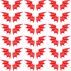 40Pcs 2 Style Demon Wing PU Leather Ornament Accessories, for DIY Clothing, Hat, Bag, Red, 79x43x3mm, 20pcs/style(FIND-GF0005-93A)