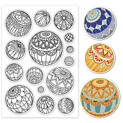 Custom Summer Theme PVC Plastic Clear Stamps, for DIY Scrapbooking, Photo Album Decorative, Cards Making, Round, 160x110mm(DIY-WH0631-0262)