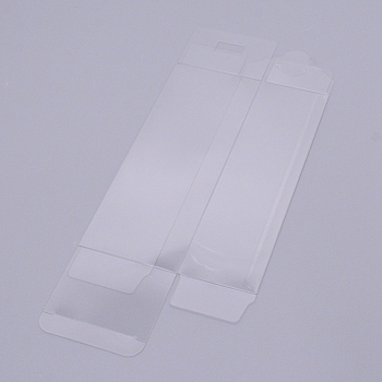 Transparent Plastic PET Box Gift Packaging, Rectangle, Clear, 17.5x6.5x5cm