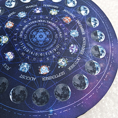 Round Eco-friendly Rubber Pendulum Altar Mats(WICR-PW0008-16)-2