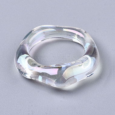 Transparent Resin Finger Rings(X-RJEW-T013-001-E02)-4
