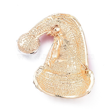 Golden Plated Alloy Brooches(JEWB-L011-003G)-2