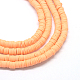 Flat Round Eco-Friendly Handmade Polymer Clay Bead Spacers(X-CLAY-R067-3.0mm-13)-1