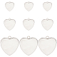 30Pcs 3 Styles 304 Stainless Steel Pendant Cabochon Settings(STAS-SC0006-16)-1