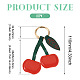 1Pc PU Leather Alloy Keychains(KEYC-TA0001-46C)-3