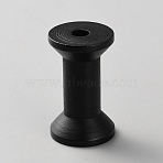Wooden Bobbins, Black, 49.5x30mm(FIND-WH0148-472A)
