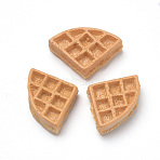 Resin Decoden Cabochons, Biscuits, Saddle Brown, 23~24x16.5x6mm(X-CRES-S303-10)
