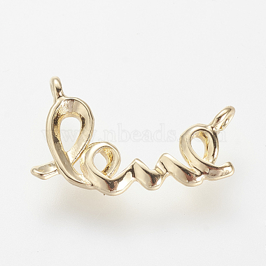 Real Gold Plated Word Brass Charms