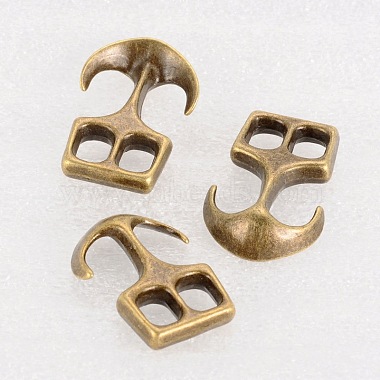 Tibetan Style Alloy Hook Clasps(TIBEP-35682-AB-NR)-2