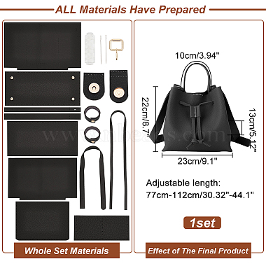 DIY Imitation Leather Handbag Making Kit(DIY-WH0401-70A)-2