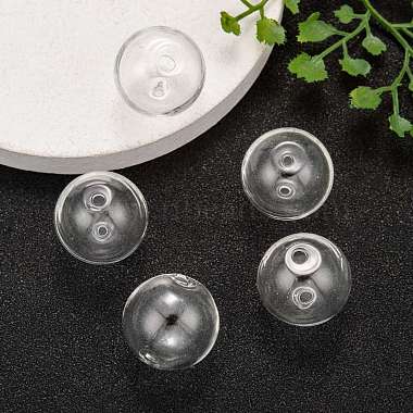Perles de globe en verre soufflé faites à la main(DH017J-1)-6