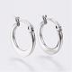 304 Stainless Steel Hoop Earrings(EJEW-F105-24P)-1
