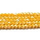 Opaque Solid Color Electroplate Glass Beads Strands(GLAA-F029-P4mm-C04)-1