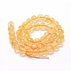 Chapelets de perles de citrine naturelle(X-G-P335-11-8mm-A)-2