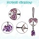 Wire Wrapped Chips Natural Amethyst Big Pendant Decorations(HJEW-SZ0001-25A)-2