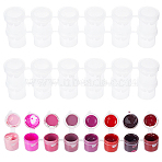Plastic Empty Paint Pots Strips, Paint Storage Containers with Lids, Clear, 33x172x22mm, Capacity: 5ml(0.17fl. oz)(AJEW-GF0013-97)