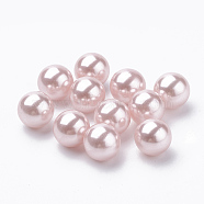 Eco-Friendly Plastic Imitation Pearl Beads, High Luster, Grade A, No Hole Beads, Round, Lavender Blush, 12mm(MACR-S277-12mm-C03)