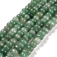 Natural Green Aventurine Beads Strands, Nuggets, Tumbled Stone, 4~9x8~11.5x7~10mm, Hole: 1mm, about 54~58pcs/strand, 15.12~15.35 inch(38.4~39cm)(G-G053-C08-01)