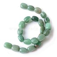 Natural Green Aventurine Bead Strands, Nuggets, Tumbled Stone, 16~18x12~14x11~14mm, Hole: 1.5mm, about 23~24pcs/strand, 15.7 inch(G-R356-05)