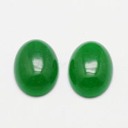 Oval Natural Malaysia Jade Cabochons, 40x30x7mm(G-K020-40x30mm-11)