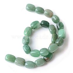 Natural Green Aventurine Bead Strands, Nuggets, Tumbled Stone, 16~18x12~14x11~14mm, Hole: 1.5mm, about 23~24pcs/strand, 15.7 inch(G-R356-05)