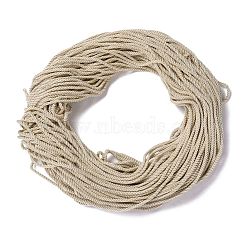 Polyester Cord, Twisted Cord, Old Lace, 5mm, about 97~100m/bundle(NWIR-P021-044)