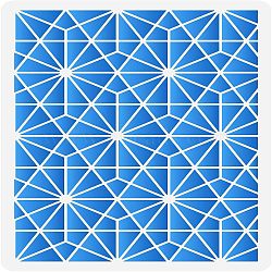 Large Plastic Reusable Drawing Painting Stencils Templates, for Painting on Scrapbook Fabric Tiles Floor Furniture Wood, Rectangle, Geometric Pattern, 297x210mm(DIY-WH0202-511)
