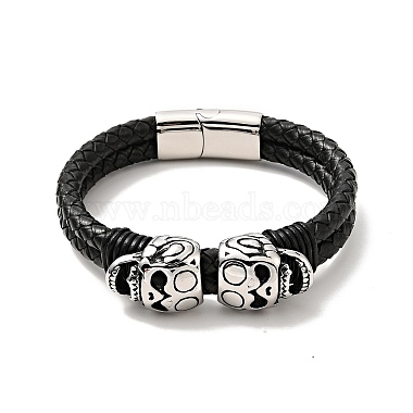 Black Leather Bracelets