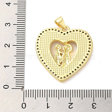 Mother's Day Brass Micro Pave Clear Cubic Zirconia Pendants(FIND-Z041-21C)-3