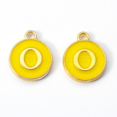 Golden Plated Alloy Enamel Charms(X-ENAM-S118-09O)-2