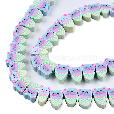 Handmade Polymer Clay Beads Strands(CLAY-N008-067-B01)-3
