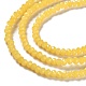 Backlackierte Perlenstränge aus imitiertem Jadeglas(DGLA-A034-J4MM-A30)-4