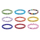 9 pièces 9 couleurs à la main mauvais œil au chalumeau rond perlé extensible bracelets ensemble pour enfants(BJEW-JB08899)-1
