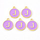 Golden Plated Alloy Enamel Charms(X-ENAM-S118-10J)-2