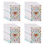 Heart Plastic Stickers, Self-adhesion Decals for DIY Scrapbooking, Colorful, 154x95x0.5mm, Sticker: 5~30x6~3.5mm, 10sheets/set(DIY-TADJ0002-006C)
