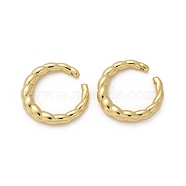 Rack Plating Brass Finger Ring, Cuff Ring, Long-Lasting Plated, Cadmium Free & Lead Free, Ring, Real 18K Gold Plated, Inner Diameter: 17mm(RJEW-C072-03G)